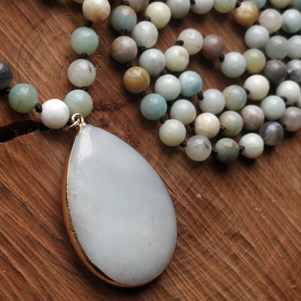 Amazonitový náhrdelník s velkým kamenem #2