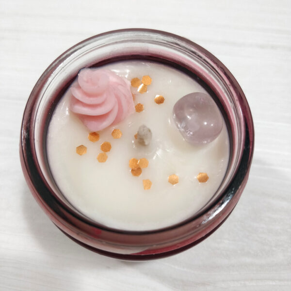 Sójová svíčka s vůní japonské švestky a vanilky de Luxe V #1
