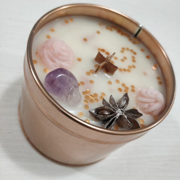 Sójová svíčka s vůní japonské švestky a vanilky de Luxe VII #1