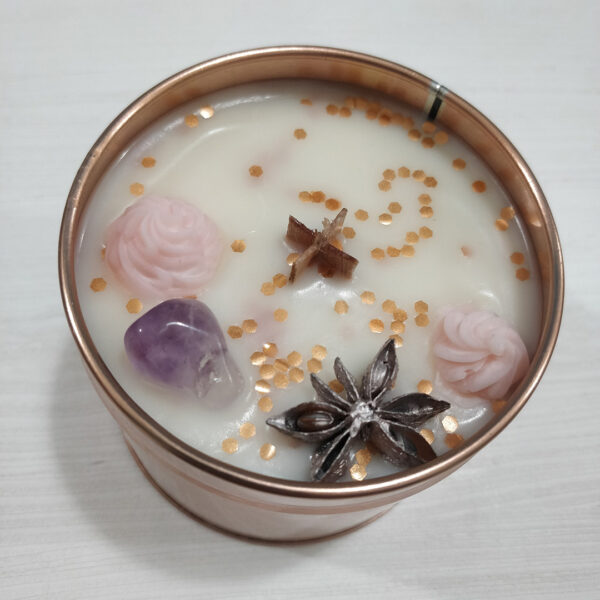 Sójová svíčka s vůní japonské švestky a vanilky de Luxe VII #2