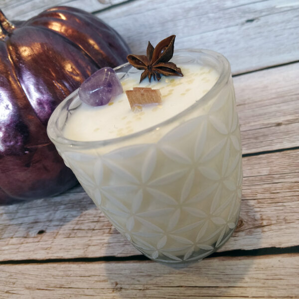 Sójová svíčka s vůní japonské švestky a vanilky de Luxe VIII #1