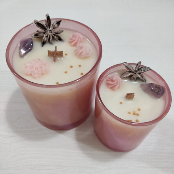Sójová svíčka s vůní japonské švestky a vanilky de Luxe XII #1