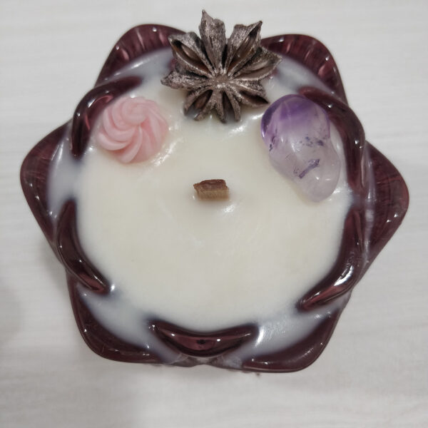 Sójová svíčka s vůní japonské švestky a vanilky de Luxe II #4