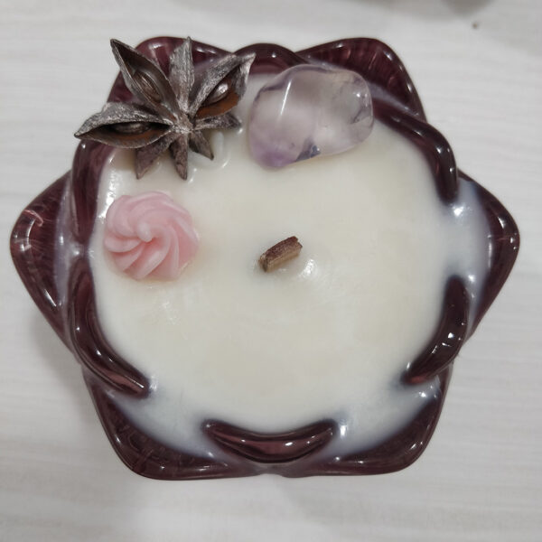 Sójová svíčka s vůní japonské švestky a vanilky de Luxe II #6