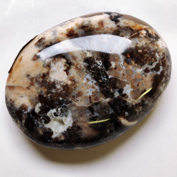 Černý opál tromlovaný kámen #4
